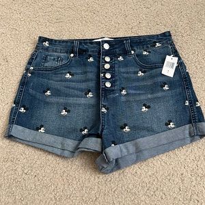 Mickey Mouse Denim Shorts